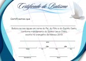 Certificado de batismo