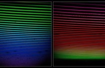 Foto feita pelo observatório Gemini mostra todo o espectro de luz de uma estrela