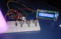Misturador de cores RGB usando potenciômetros e Arduino