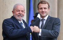 Lula defende a Macron esforço para o fim da guerra na Ucrânia