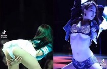 Cantora de K-pop se descuida e passa vergonha ao vivo
