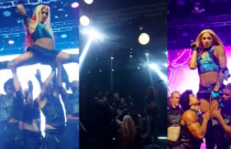 Pabllo Vittar se desequilibra e cai em show em Vitória