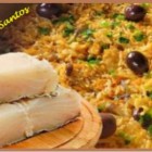 Arroz de Bacalhau. Prático, rápido e saboroso, confira!