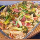 Macarrão com brócolis e bacon, experimente!