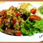 Arroz carreteiro com sobra de churrasco, experimente!