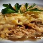 Fricassé de frango, arroz e abobrinha com vagem de ervilha…