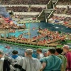 Os jogos inaugurais do Coliseu tiveram lugar em Roma no ano 80 no mandato de Tito