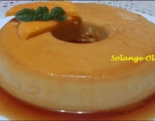 Lindo e delicioso pudim de manga, experimente!