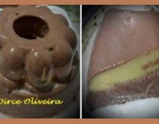 Gelatina recheada de chocolate, experimente!