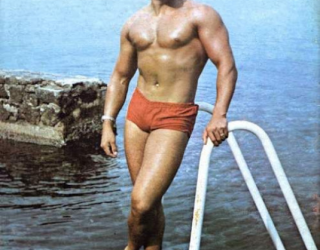 Fotos Vintage de homens em trajes de banho