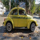 O último fusca usado como táxi no Brasil
