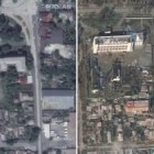 Imagens de satélite mostram cidade ucraniana antes e depois de bombardeio russo