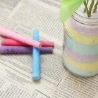 DIY – Vaso decorado com sal colorido – passo a passo
