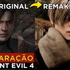 Comparação Resident Evil 4 original e remake