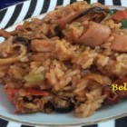 Saboroso arroz com frutos do mar, experimente!