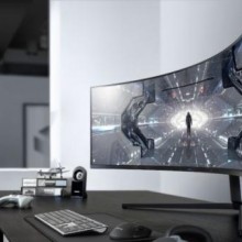 Monitores gamer Odyssey da Samsung têm tela curva