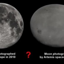 Estranhas imagens da Lua tiradas pela missão Artemis-1