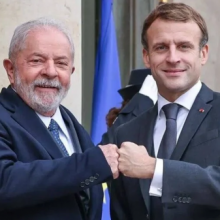 Lula defende a Macron esforço para o fim da guerra na Ucrânia