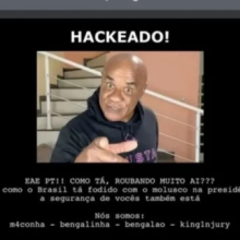 Hackers colocam foto de Kid Bengala no site oficial do PT