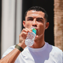 Nova água de Cristiano Ronaldo é espanhola mas imagens são de Portugal