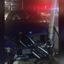 Motorista abandona BMW de quase R$ 1 milhão após acidente