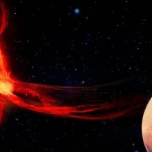 Sol lança jato de plasma em forma de anel que pode produzir auroras em Marte