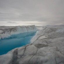 Enorme perda de gelo da geleira da Groenlândia