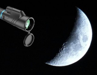 Como tirar fotos da Lua utilizando um monóculo