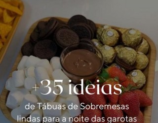 35 ideias de tábua de sobremesas lindas para a noite das garotas